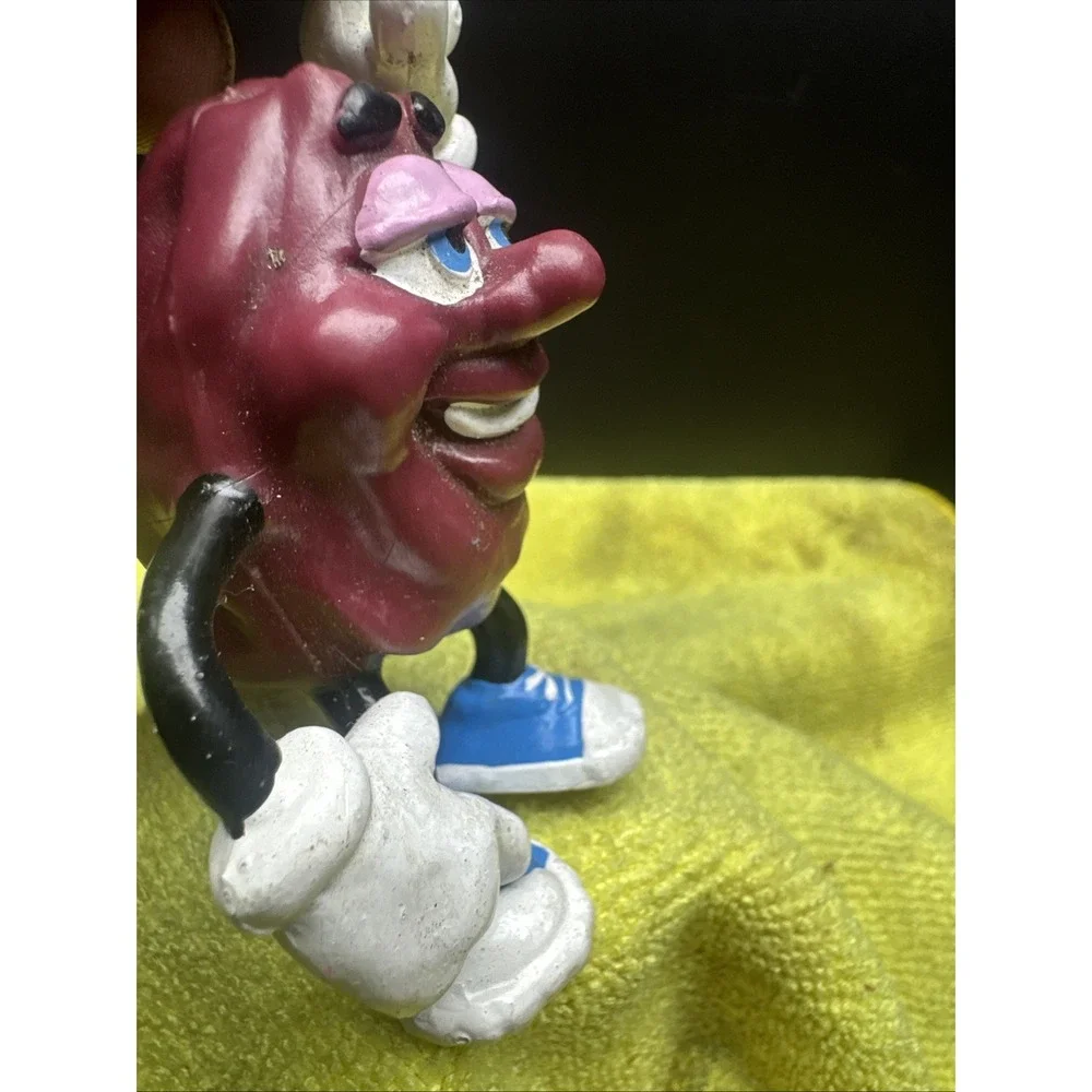 Vintage‎ California Raisins PVC Figure Justin X Grape 1987 Calrab Promo Toy 3